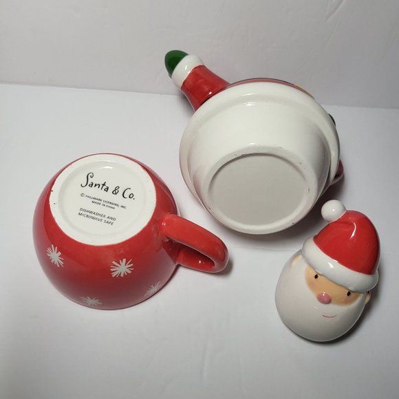Hallmark Santa Teapot with Cup Stack Set of 3 - Picture 8 of 12